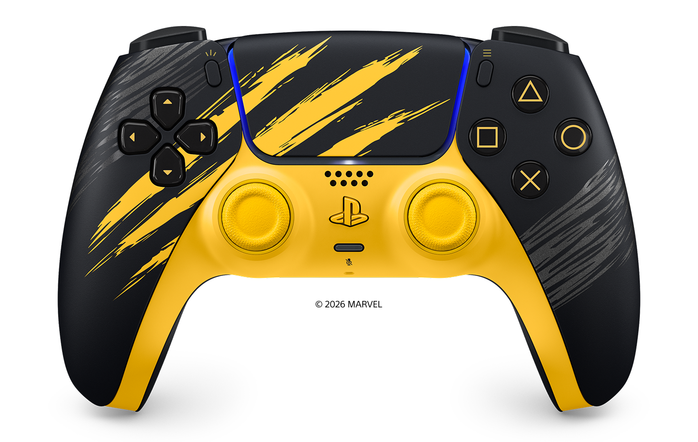 DualSense · Marvel’s Wolverine Battle Yellow Limited Edition