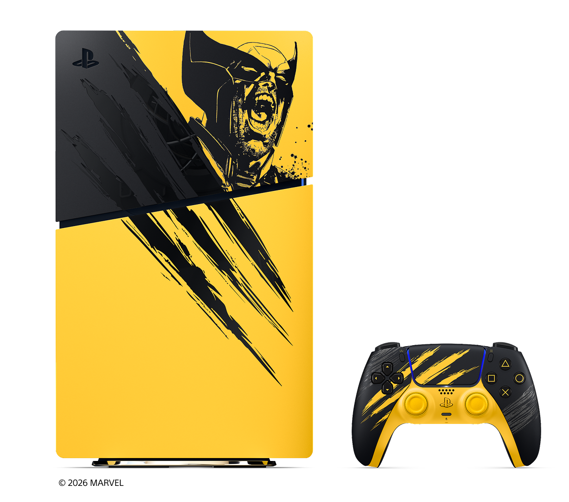 PlayStation 5 Slim · Marvel’s Wolverine Battle Yellow Limited Edition Bundle · 825 GB · Digital · Edestä