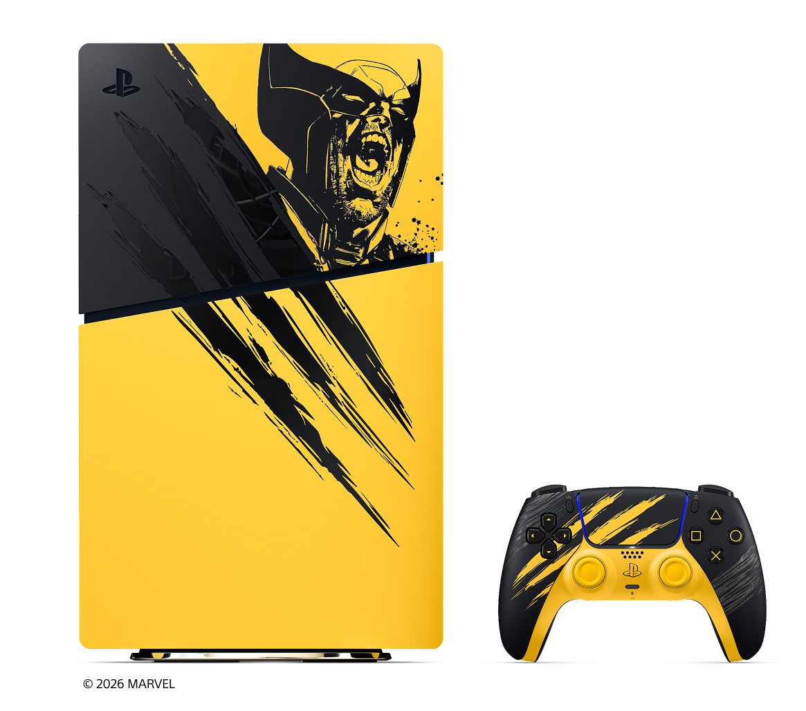 PlayStation 5 Slim · Marvel’s Wolverine Battle Yellow Limited Edition Bundle · 825 GB · Digital
